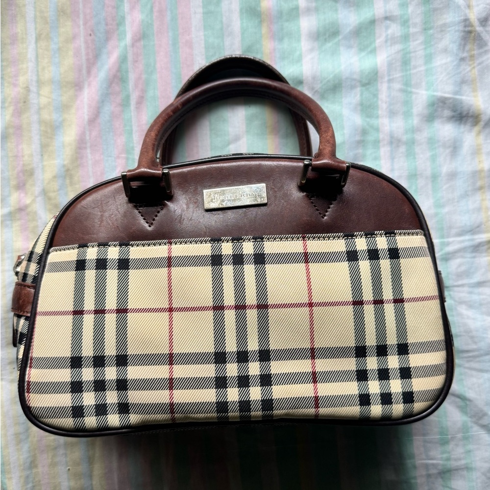 Burberry Tan and Brown Hand Bag